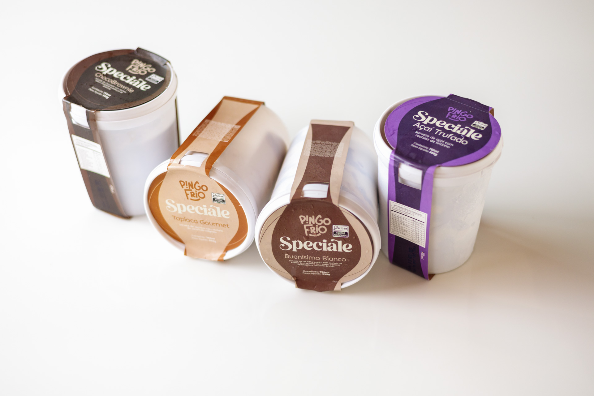 Linha Speciale Pingo Frio, sorvetes gourmet
